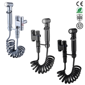 Moderno Kit de <span class=keywords><strong>Ducha</strong></span> Bidé de Acero Inoxidable Montado en la Pared <span class=keywords><strong>con</strong></span> Presión de Agua Ajustable, Fácil Instalación <span class=keywords><strong>para</strong></span> Hotel - Product Image 1