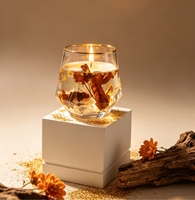 C&H Erstellen Sie Ihre Eigenen Luxus-Duftkerzen im Glas mit Trockenblumen, Private Label, Luxus-Großhandel