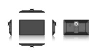 Écran tactile IPS portable grand angle pour tableau de bord, compatible CarPlay sans fil, Android Auto, Mirrorlink, caméra de recul, USB, SD pour voiture