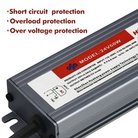 Alimentation électrique à commutation pour bande lumineuse LED industrielle extérieure, étanche IP68, 12V CC, entrée 100-265V, sortie 8A, efficacité 90%