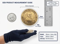 Pièce de monnaie commémorative personnalisée en zinc plaqué or avec portrait 3D, pour le Président Général de la Fraternité Alpha Phi Alpha, cadeau