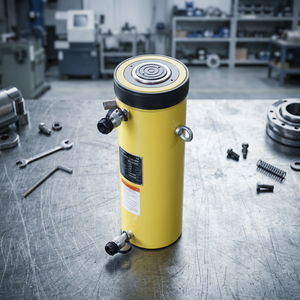 Vérin hydraulique Enerpac RR-10013 à double effet, 95T, course longue 330MM, à rappel par ressort, pour pousser et soulever (8-10 ans de service) - Product Image 1