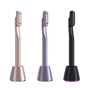 360 EMS Skincare Vibration Face Device Anti Aging Beauty Equipment LED Eye Massager Pen Red Light Therapy Wand