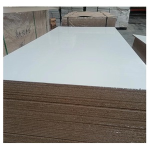 Papan Furnitur Sisi Ganda Chipboard Berwajah Melamin Putih 18Mm