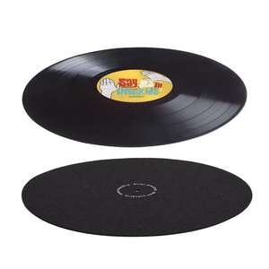 Custom Printed 12 Inch Black <strong>Turntable</strong> Anti <strong>slip</strong> Felt Slipmat Felt <strong>Turntable</strong> <strong>Mats</strong> - Product Image 5