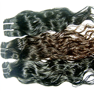 Meilleures ventes 2028 : Extension de cheveux humains REMI HAIR indiens Remy Deep Wave, 100% naturels non traités, 100g, pour tissage - Product Image 1