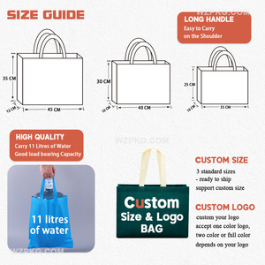 Wholesale Custom Printed Eco Friendly Recycle <strong>Reusable</strong> Grocery PP Non Woven Fabric Tote <strong>Shopping</strong> <strong>Bags</strong> - Product Image 3