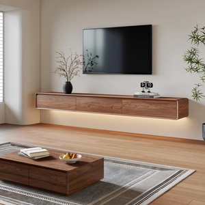 Mobile TV in MDF Premium, Moderno e Minimalista, Scanalato, per <span class=keywords><strong>Soggiorno</strong></span>, Camera da Letto, Appartamento, Tavolo Console - Product Image 1