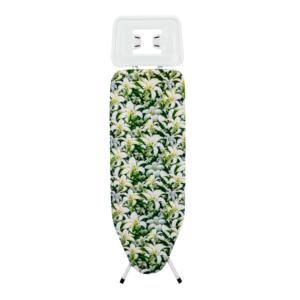 Tabla de Planchar MILENYUM PEARL con Diseño Floral, Superficie de Malla, Altura Ajustable, Estación de Vapor, Soporte para Plancha, Material de Plástico y Tela - Product Image 2