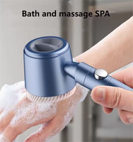 2025 NOUVEAU pommeau de douche à gouttes d'ions, douche filtrée avec poche, 5 modes de pulvérisation avec filtre intégré interrupteur marche/arrêt