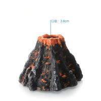 Décoration de bassin à poissons PKY, aquascape, rocher en résine, volcan artificiel pour aquarium avec pompe à oxygène, décoration artisanale pour la maison