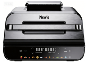 Nueva Freidora de Aire Cuadrada Newle de 15L, 1600W, Acero Inoxidable, Horno Tostador de Convección 24 en <span class=keywords><strong>1</strong></span>, Moderna, con Pantalla Digital LED, 230C Máx., <span class=keywords><strong>1</strong></span> Año de Garantía - Product Image 4