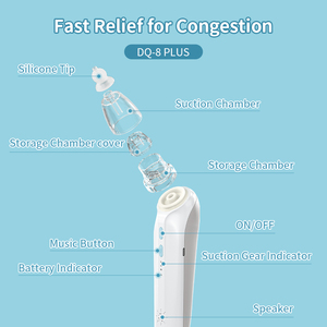 Aspirateur nasal électrique OEM/ODM Nettoyant nasal Aspiration nasale Nettoyeur suceur de nez, <span class=keywords><strong>DQ8</strong></span> - Product Image 2