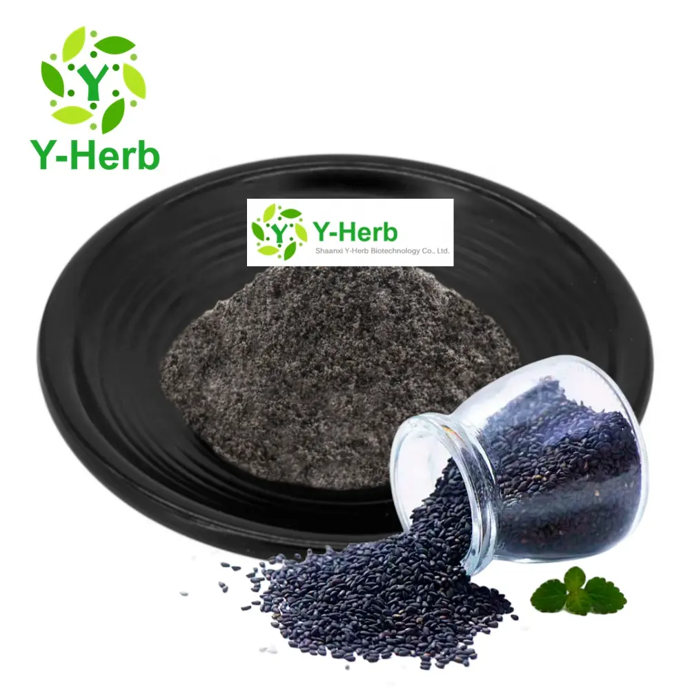 Pure Natural No Sugar Roasted Bulk Black Sesame Extract Powder Organic Black Sesame Seed Powder