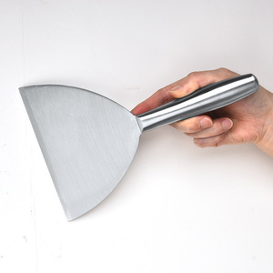 Espátula de acero inoxidable de 23,5 cm y 15 cm con punta plana para cocinar teppanyaki, barbacoa, panqueques y Jianbing - Product Image 2