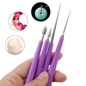 4Pcs Needle File Sets Beading Hole Enlarger <strong>Tools</strong> Diamond Pearl Glass <strong>Beads</strong> Reaming File <strong>Reamer</strong> Burr Jewelry <strong>Tools</strong> - Product Image 2