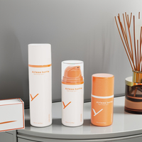 Pot de pompe sans air en plastique personnalisé de haute qualité 15ml 30ml 50ml PP Lotion sous vide crème shampooing bouchon à vis emballage de beauté