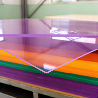 Plaque acrylique coulée colorée PMMA 2mm 3mm, haute brillance, panneau arc-en-ciel irisé, découpe sur mesure, signalétique publicitaire, certifiée UE