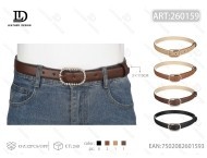 Cinturón Casual de Metal para Mujer con Hebilla Cuadrada y Diamantes de 3.0cm, 110cm - Product Image 1