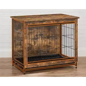 Cage pour chien d'intérieur en bois massif durable, respirante et anti-évasion, grande taille, avec plateau de récupération des excréments amovible – Offre Spéciale - Product Image 5