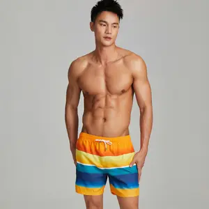 Wholesale quick dry oversize men bathing suit plus size swimsuit beach pants oem eco friendly men's swim shorts beach trunks re