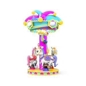 Offre Spéciale : Mini Carrousel d'extérieur en fibre de verre à 3 places, à monnayeur, pour centre commercial - Product Image 1