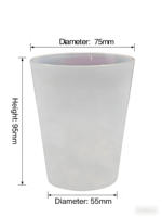 Gobelets de fête en plastique givré 9 oz, résistants au lave-vaisselle, vente en gros, gobelets personnalisés pour boissons froides et chaudes, gobelets en plastique PP rigide