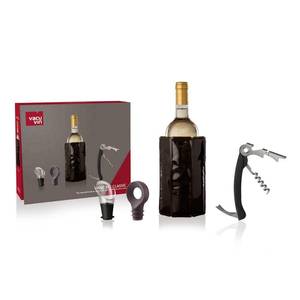 Juego de Vino Vacu Vin Classic de 4 Piezas: Enfriador de Botellas, Sacacorchos, Tapón y Vertedor - Product Image 1