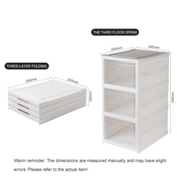 Boîte de rangement pour chaussures en plastique à 7 couches, étagère à chaussures pliable, boîte de présentation transparente pour chaussures empilables