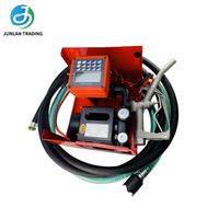 Pompe de transfert de carburant diesel 12V DC 24V avec débitmètre et buse 550W Débit de 60-70 L/min pour distributeur de carburant mobile