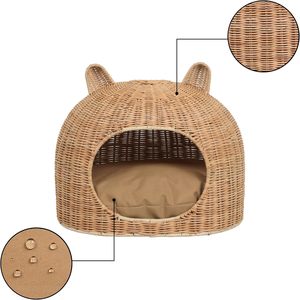 Cama Ecológica para Perros y Gatos, Tipo Cueva, para Todas las Estaciones, Sólida, Suave, de Alta Calidad, Desmontable y Lavable, para el Descanso y el Sueño de las Mascotas - Product Image 4