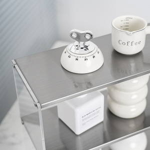 Rak Cangkir Akrilik Stainless Steel untuk Meja, Organizer Mug Kopi, Stand Pajangan Minimalis, Unit Rak Bertingkat, Restoran - Product Image 4