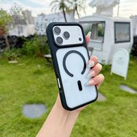 Étui de téléphone transparent 2-en-1 Honatop pour iPhone 18 17 Pro Max 17 Air 16E Magnétique 15 14 Coque arrière Funda Capa pour Samsung Antichoc