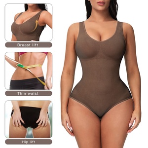 Body sin costuras para mujer, entrenador de cintura adelgazante, moldeador de realce de glúteos, corsé moldeador de cuerpo - Product Image 2