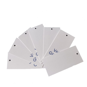 Etiqueta Colgante Personalizada al por Mayor, Diseño de Logotipo, <span class=keywords><strong>Nombre</strong></span> de Marca, Etiqueta Colgante de Papel Reciclado Blanco de Alta Calidad para Prendas - Product Image 1