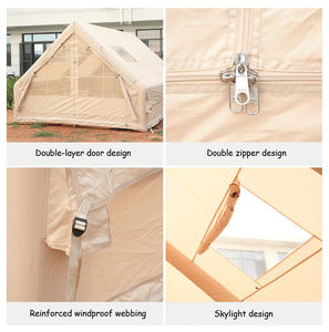 Tentes de camping portables pour l'extérieur, imperméables et coupe-vent, avec crête pour le bushcraft, abri de voyage, protection solaire, abri contre la pluie pour les voyages - Product Image 5