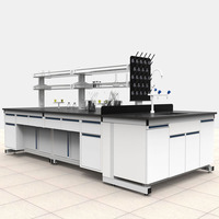 Paillasses de Laboratoire à Plateau en Résine Époxy Chimique de Haute Qualité, Table de Laboratoire en Acier pour Usine Pharmaceutique/Moderne