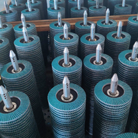 Disque à lamelles de 4 pouces en fibre de verre à liant résineux, vente en gros directe d'usine Dongtai Abrasives, pour le débavurage et le meulage