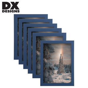 Blue Wood Photo <strong>Frame</strong>, 4x6 5x7 8x10 11x14 12x16 24x36 Inch A3 <strong>A4</strong> Picture <strong>Frame</strong> <strong>with</strong> Plexiglass, Wall Hanging &amp; Tabletop for Home - Product Image 1