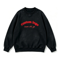 Pull en molleton tricoté épais surdimensionné personnalisé pour femme, col rond, manches longues, brodé, écologique, noir, collection automne-hiver