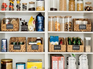 Cesta de Cuerda de Algodón Extra Grande, Cesta de Mimbre Tejida a Crochet para Bebé, Panera Natural de Ratán, Color Blanco Oscuro y Madera Negra para Lavandería - Product Image 4