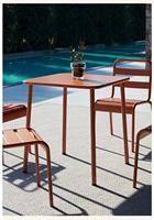 Ensemble de jardin d'extérieur de designer nordique, table de repas en fer forgé pour l'extérieur, table carrée moderne simple et imperméable pour balcon