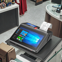 Máquina POS de pantalla táctil de 11,6 "para Marketplace, restaurante, venta al por menor, ventana Android, OEM, caja registradora personalizable, impresora integrada