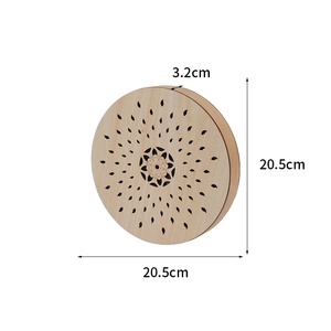 Tambour à sons de la pluie portable de 8 pouces, simulateur de sons naturels, instrument de musique, thérapie sonore, guérison, méditation, yoga - Product Image 3