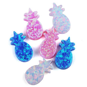 Perles d'<span class=keywords><strong>opale</strong></span> d'<span class=keywords><strong>ananas</strong></span> Trou complet Couleur jaune Charmes en forme d'<span class=keywords><strong>ananas</strong></span> Pierre d'<span class=keywords><strong>opale</strong></span> synthétique - Product Image 4