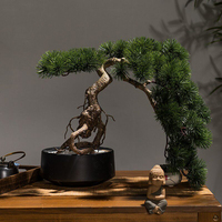 En gros, Pin Bonsaï Artificiel en Pot, Style d'accueil, Plante Artificielle, 1.4ft-3ft, Écologique, pour Mariage, Hôtel, Bureau, Style Chinois