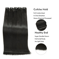 Extensions de cheveux humains vierges brésiliens bruts 100 % naturels, lisses et raides, double épaisseur, pour le dropshipping – Fabricant