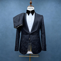 Costume de Marié 2 Pièces Croisé Fait Main avec Strass et Cristaux – Veste et Pantalon pour Soirée Formelle ou Affaires
