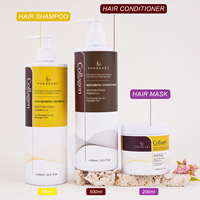 Sampo Minyak Argan Bebas Sulfat untuk Pertumbuhan Rambut, Sampo Anti Rambut Rontok dengan Keratin dan Biotin, Shea Butter, Label Pribadi Grosir