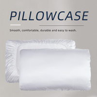 Taie d'oreiller en satin personnalisée avec bande élastique, housse de coussin en polyester doux, fabrication OEM pour usage domestique et hôtelier